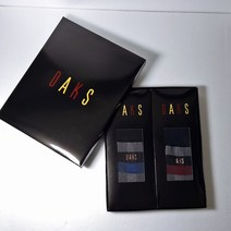DAKS DAKS양말 남성 선물세트 명품양말 깔끔하고 세련된 스프라이트 무늬 애플 아울렛 엘르양말 사상점 348 2족