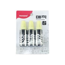 두바이_미니샵_모나미 병매직 흑색 3입 유성 유리 펜 검정 잉크 검은색++mingpin*, #합리적선택++
