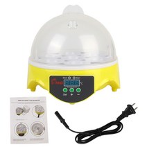 육추기 계란 부화기 병아리 달걀 조류 인큐베이터 hoomin 7 egg mini egg incubator brooder 농장 부화장 치킨 오리 pigeon 디지털 온도, 110v 미국 플러그