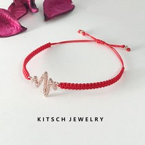 [키치쥬얼리] 지그재그 참 매듭팔찌 패션 팔찌