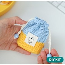 [바이브리 DIY KIT] 쪼꼬미 코바늘 파우치 - 에어팟 버즈 악세사리, 01-화이트