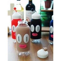 휴대용 특이한디자인 물병 보틀 410ml, 블루