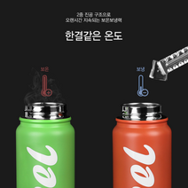 텀플러 겨울 등산용 소형 헬스 사무실 대형 새지않는 안새는 보온병 텀블러, 아무르보틀630ml(오렌지)