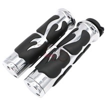 바이크 오토바이 부품 액세서리 핸들 바 핸드 그립 야마하 Dragstar XVS400 XVS650 XVS1100 V-star DS400 DS650 DS950 DS1100 클래식, [01] NO.1 chrome, 01 NO.1 chrome