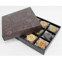 쌀전병박스(9구) 미조립제품 10개 /300 x 280 x 53mm / 직접조립! / 전병포장 / 전병박스 / 쌀전병 / 쿠키박스 / 쿠키포장박스