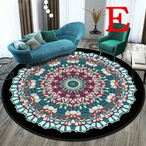 멍석매트 라탄 깔개 수초 야자수 다다미 레트로매트60cm 라운드 카펫 거실 침실 러그 및 카펫 클래식 플