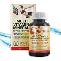 셀러허브 식품 [오리진] 여자 멀티비타민 앤 미네랄 포우먼 90캡슐 1통, 복합 영양소로 여성 활력 충전