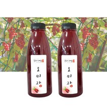 문경 친환경재배 오미자 청 NO첨가제 방부제 자일로스청 오미자원액 600g, 600g x 2개