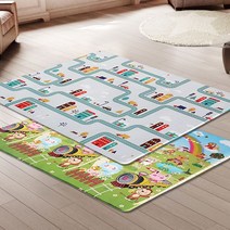양면 놀이방매트 대/메트 놀이 거실 아기 국민 애기:No6987ea, 도시 12T 대
