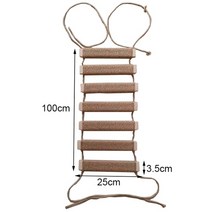 고양이 캣타워 캣휠 캣폴 캣돌 다양한 크기 cat bridge use for cat 케이지 sisal rope cat 사다리 애완 동물 가구 cat step scratcher, 100cm 전체 사이 잘삼, 쇼로