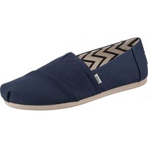 TOMS 탐스 여성용 알파르가타 재활용 슬립온 단색 블랙.
