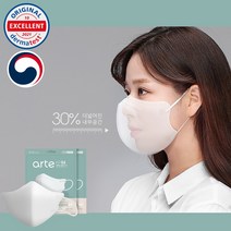 아르떼 KF94 마스크 숨쉬기 편한 마스크 대형 100장, 화이트대형100매