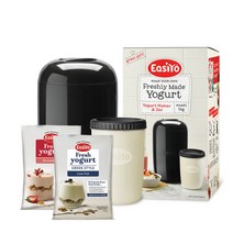 [이지요]요거트 메이커+요거트 파우더(저지방그릭1팩+스트로베리, 단품