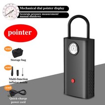 무시동 에어컨 미니 무선 자동차 공기 압축기 12V 6000mAh 휴대용 타이어 팽창기 스마트 디지털 풍선 펌프, 02 B