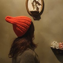 앤스실 나의 예쁜 비니비니 뜨개질 DIY 패키지, 네온주황(샘플색상)