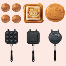 와플메이커 와플팬 타코야끼 핫케이크 샌드위치메이커 디즈니 미키 키티 푸, 타코야키 메이커 팬, 헬로키티