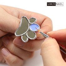 네일팔레트 반지형팔레트 글루팔레트 손가락팔레트, 반지형-곰발바닥, 1개