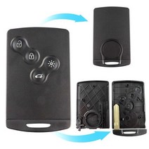 YIQIXIN 원격 스마트 카드 르노 메간 라구나 Koleos Fluence 경치 좋은 Clio Captur 자동차 키 케이스 쉘 4 버튼 블레이드, Type 2