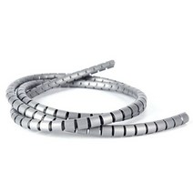 케이블 홀더 전선정리 화이트 선정리 클립 고정 타이 1m 8mm 프로텍터 pe 코드, 회색