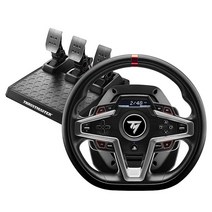 Thrustmaster T248 레이싱 휠 및 마그네틱 페달 하이브리드 드라이브 패들 시프터 다이내믹 포스 피드백 정보 화면 표시 기능 PS5 PS4 PC용, Playstation PC