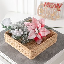스노우베리포인가지 40cm 크리스마스 장식 TRFART, 단품