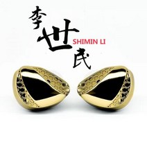 블루투스 TANGZU-Shimin Li Hifi 이어폰 싱글 다이나믹 드라이버 N52 마그넷 인 이어 모니터 0.78 2pin 소켓 케이블 IEM 헤드폰, Shimin-Li-Gold_CHINA, Shimin-Li-Gold