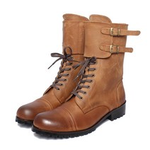 남자수제화 제뉴인레더 바이커부츠 BTJ170 240mm-290mm / 라이트브라운