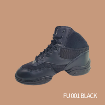 메트로 FU001 하이컷 째즈운동화 라인댄스 에어로빅 방송댄스 슈즈, 230, 블랙