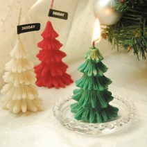 기타 바보사랑[365데이]메리 크리스마스 트리 캔들, 그린(라임바질만다린)