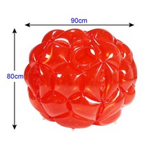 트램펄린 트램폴린 90cm 성인 Zorbing 공 바디 범퍼 스포츠 게임 피트니스 부모-자녀 레크리에이션 싸움, [02] Red 90cm