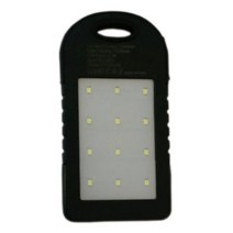 태양열충전기 태양광충전기 휴대용 야외 캠핑 방수 태양 전지 휴대폰 충전기 5000mah, 12LED-BlackBlack