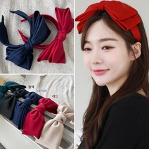 왕리본 제니 헤어밴드 핸드메이드 명품 연예인 여자 넓은 와이드 귀여운 예쁜 공단 머리띠