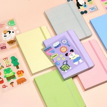 일기장다이어리 무지 모눈 유선 다꾸 불렛저널, 모눈-밀크라벤더