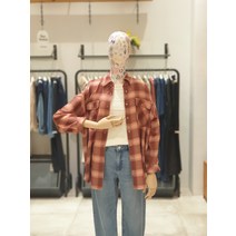 써스데이아일랜드 체크 루즈핏 블라우스 T216MBL140(1271926)
