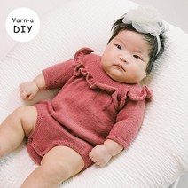 야나 [DIY패키지][니팅 포 올리브] 메리노 러플 롬퍼 & 드레스(+인쇄도안) 니팅포올리브 아기옷뜨기 유아옷만들기 대바늘뜨개 diy키트 대바늘 뜨개질, 메리노 6볼, 헤이즐