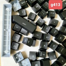 로지텍 키보드 G413 용 100% 풀 세트 반투명 키 캡 keycap G512 G610 G813G815 G913TKL, 16 Up, 02 G913TKLG915TKL Black, 텐키리스