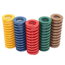 파워딜 DuoWeiSi 3D 프린터 부품 100 개/몫 M16 * 50 금형 스프링 색 65MN 재질 외경 16mm 길이 5cm, 01 TF-yellow