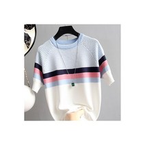 Shintimes Blusas Mujer De Moda 2022 새로운 빈티지 숙녀 탑 스트 라이프 여름 블라우스 핑크 탄력 짧은 소매 블루 여성 블라우스