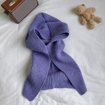 자전거방한마스크 오토바이바라클라바 스노우보드 신제품 남녀공용 니트 후드 넥 칼라 비니 모자 2022 년, 02 Purple