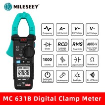 후크 후쿠 메타 누설전류계 접지저항측정기 메가테스터기 mileseey ncv clamp, 맥631b