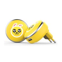 카카오 프렌즈 마카롱 여행용 USB 충전기(케이블별도) 충전기, 1개, 무지