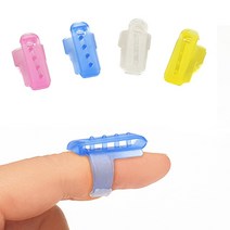 포웨이 니팅링 뜨게반지 손가락보호, 엔틱, 블랙화이트, 1개