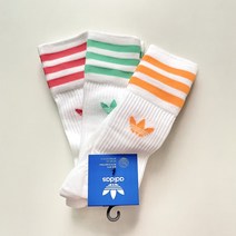 아디다스 남녀공용 솔리드 크루 삭스 3켤레 묶음 장목양말