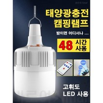 충전식 캠핑 랜턴 LED 타프 조명 캠핑용 텐트 차박 왕 전구 램프 방수 태양광 충전 리모콘 무선 손 전등 등, 1개, 기본_J-50_생활방수