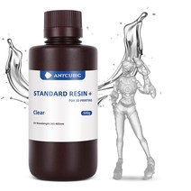 3D프린터 레진 ANYCUBIC 업그레이드된 표준 3D 프린터 수지 405nm SLA 고속 UV 경화 8K 가능 LCD/DLP/S, 반투명 그린_1kg