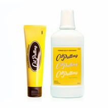오일풀링 치약 유칼립투스향 120g 2개입 + 오일풀링 자몽향 가글액 500ml 2개입, 단품