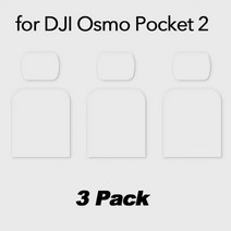 DJI 오즈모 포켓 1 & 2 용 스크린 프로텍터 액세서리 렌즈 보호 필름 짐벌 커버 액션 카메라용, 3 Pack DJI Pocket 2