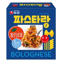 [소솜상점] 농심 파스타랑 볼로네제 180g X 6개 + 소솜물티슈