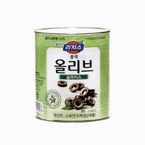 리치스 블랙올리브 슬라이 3kg 올리브캔 절임 올리브