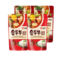 샘표 양념 순두부찌개 130g x 2p + 매운탕찌개 140g x 2p, 1세트